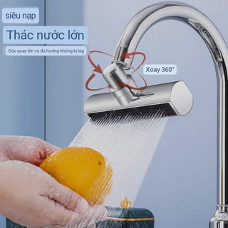 Đàu vòi nước đa chức năng, vòi thác nước chống rung, 3 chế độ nước. Đầu vòi ren 22 phổ thông