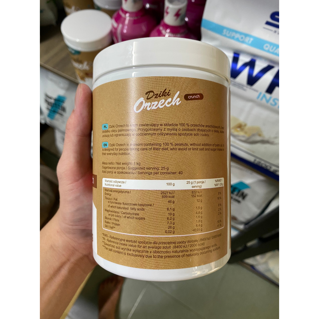 Bơ đậu phộng Sfd Nutrition DZIKI ORZECH 1Kg