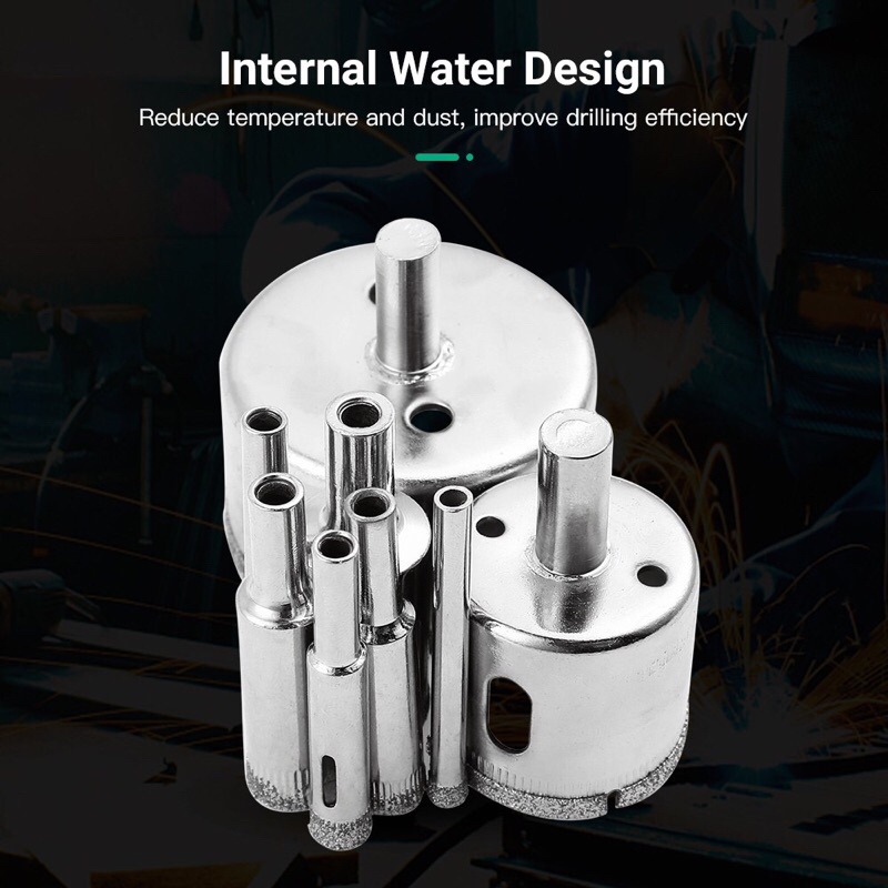 Mũi khoan kính gạch men khoan đá cứng 6mm-40mm