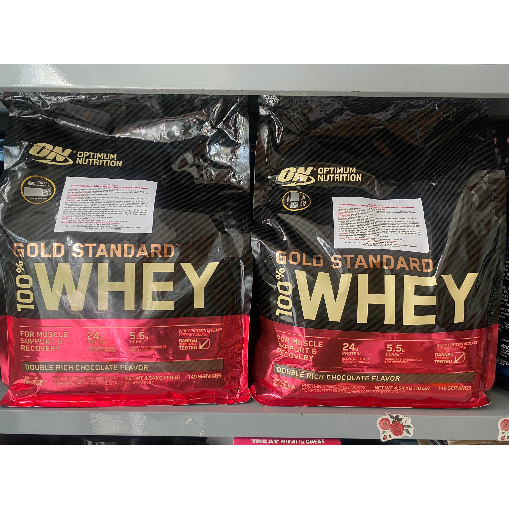 Bột đạm dinh dưỡng thể thao thể hình GOLD STANDARD 100% WHEY 4.5KG hỗ trợ tăng cơ từ thương hiệu OPTIMUM NUTRITION