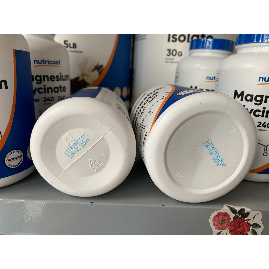 Viên uống Nutricost MAGNESIUM BISGLYCINATE 420mg x 120 lần dùng bổ sung magie