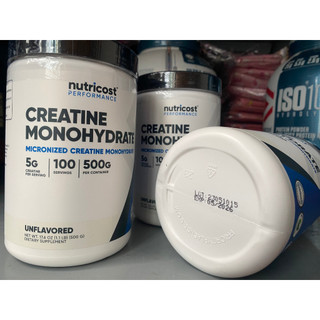 Bột creatine Nutricost CREATINE MONOHYDRATE MICRONIZED 500g