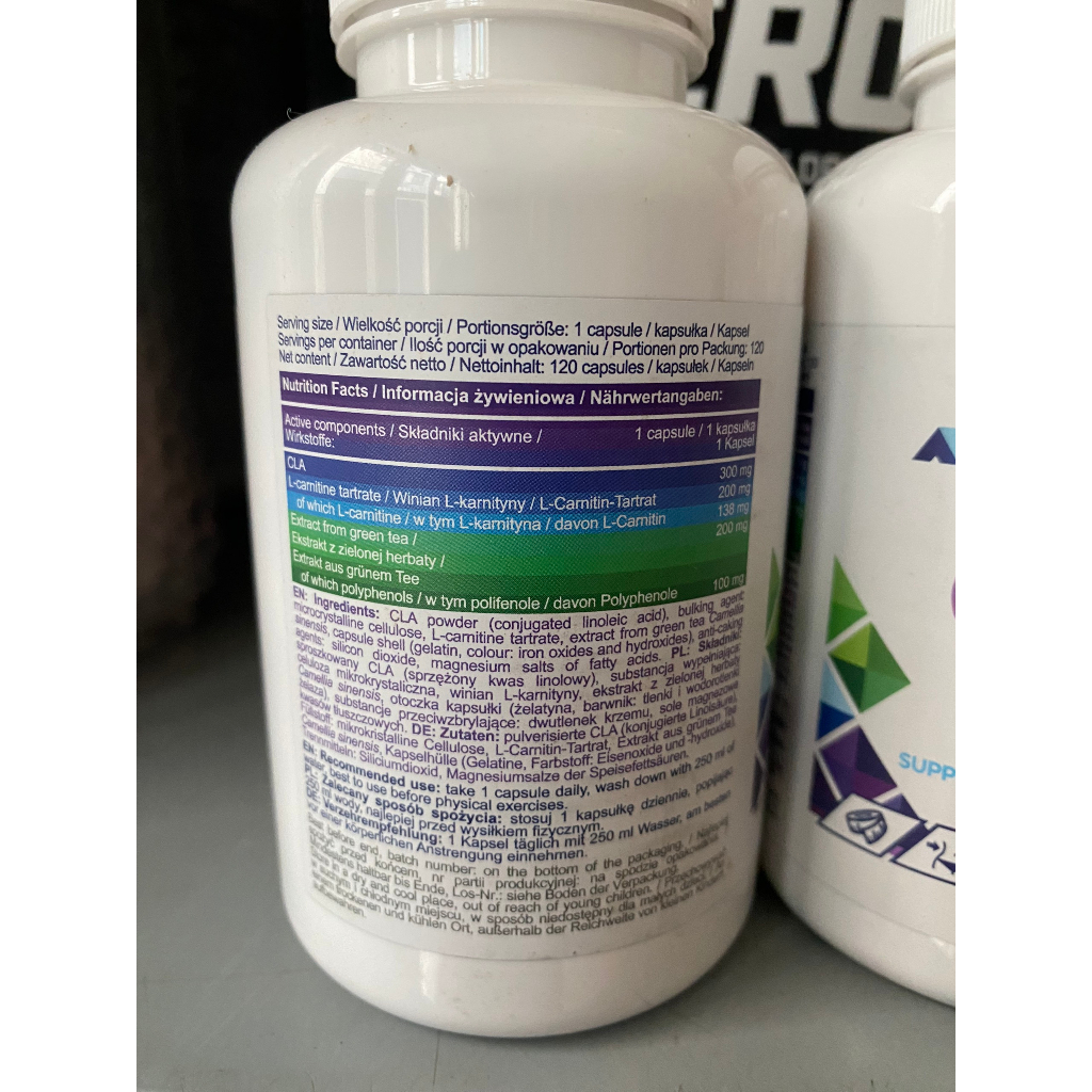 Viên uống Allnurtition CLA + L-CARNITINE + GREEN TEA 120 viên