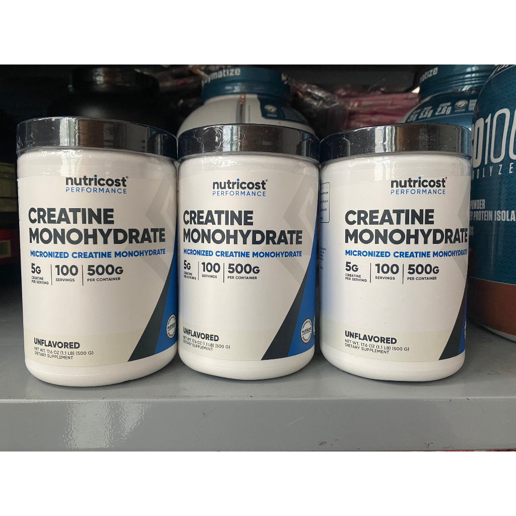 Bột creatine Nutricost CREATINE MONOHYDRATE MICRONIZED 500g