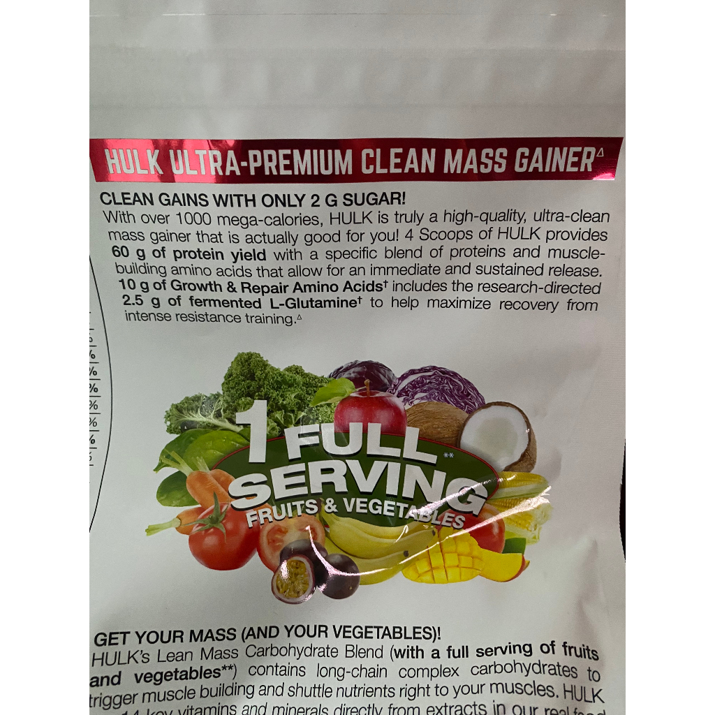 Bột tăng cân Perfect Sports HULK CLEAN MASS GAINER 10LBS