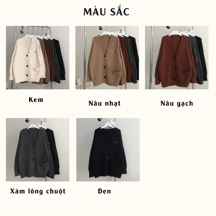 Áo khoác cardigan nữ chất vải len lông thỏ DIMY 10590 - Jemcloset