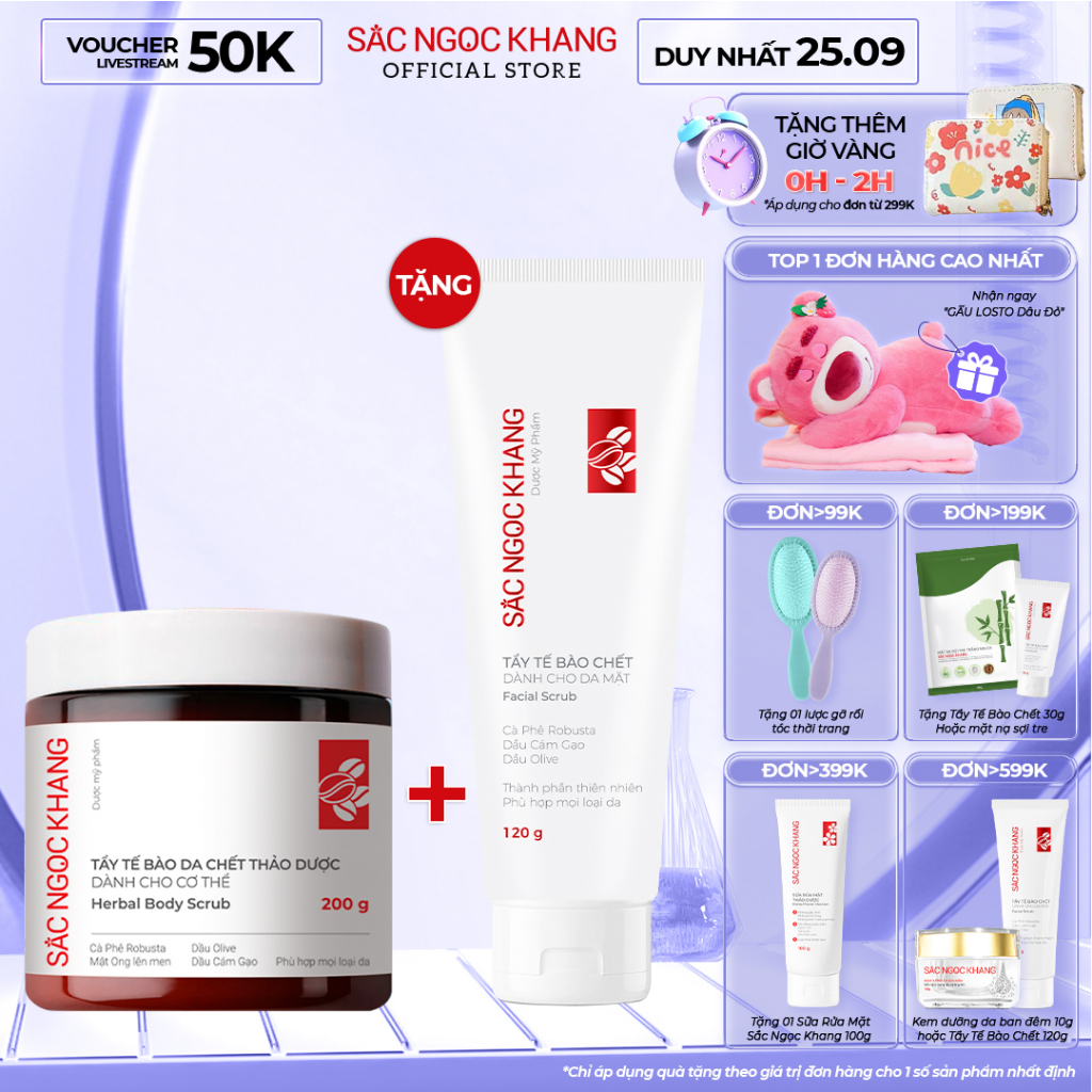 Tấy Tế Bào Da Chết Dành Cho Cơ Thể Sắc Ngọc Khang 200G