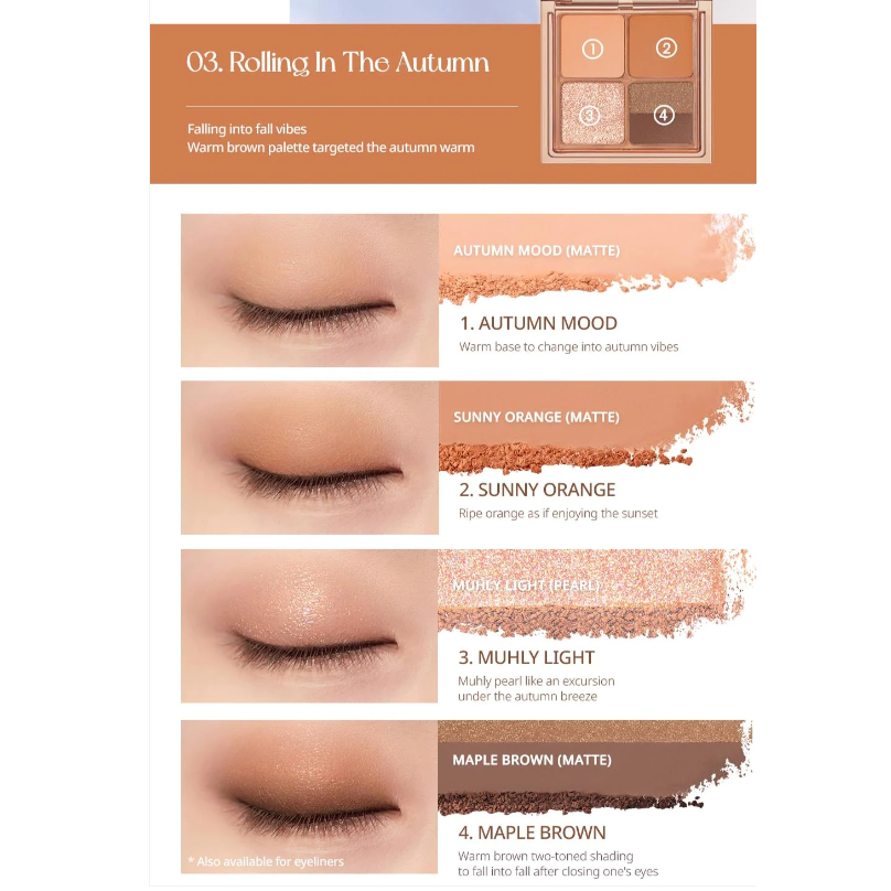 Phấn Mắt PERIPERA Ink Pocket Shadow 8g