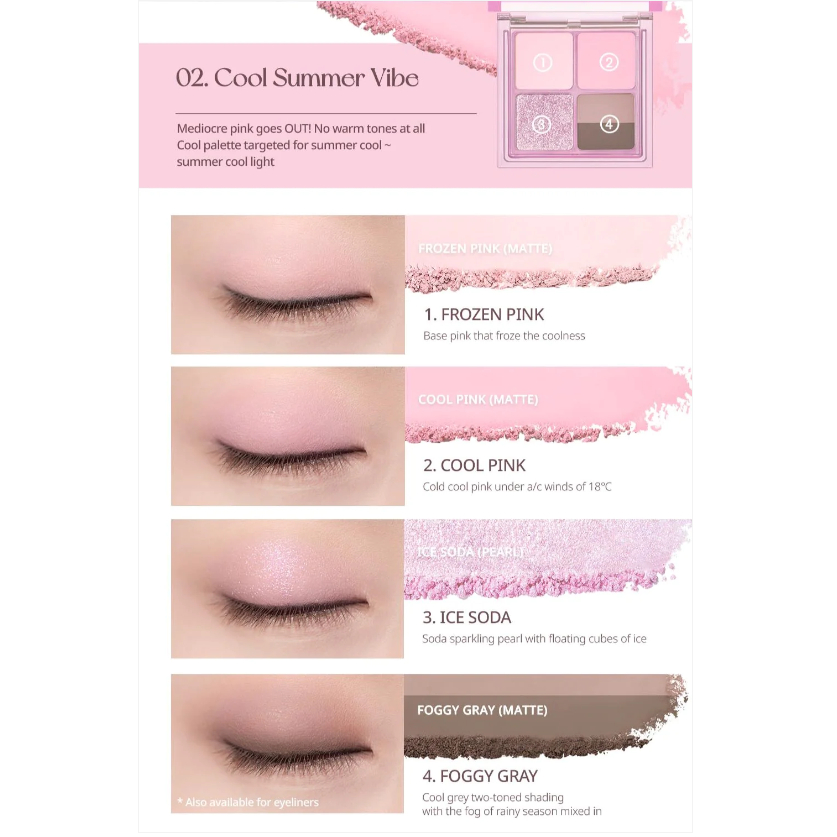 Phấn Mắt PERIPERA Ink Pocket Shadow 8g