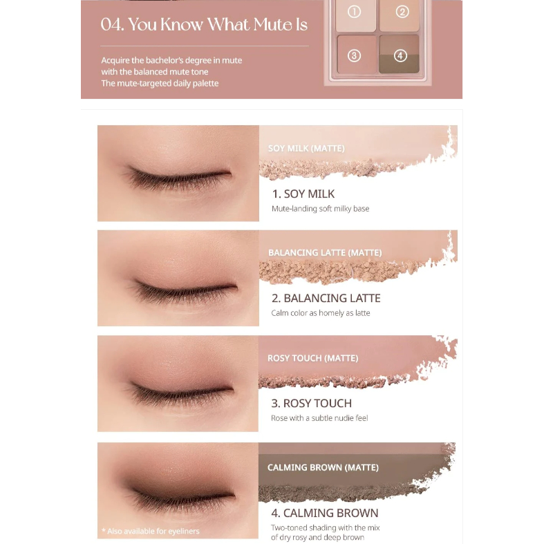 Phấn Mắt PERIPERA Ink Pocket Shadow 8g