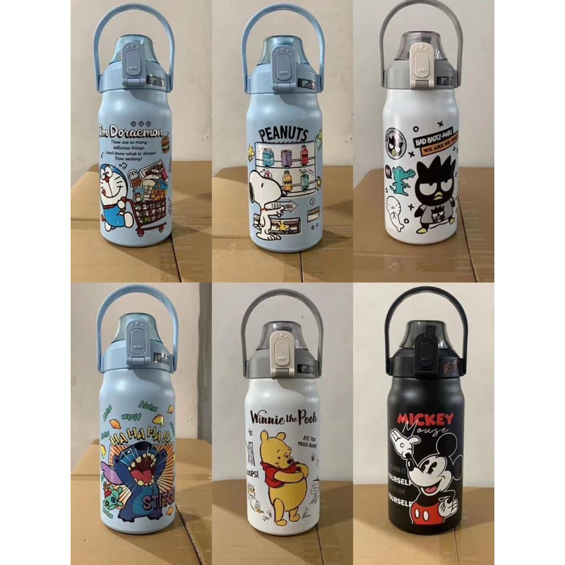 Bình Giữ Nhiệt Dễ Thương 1600ML + Ticker Nỗi