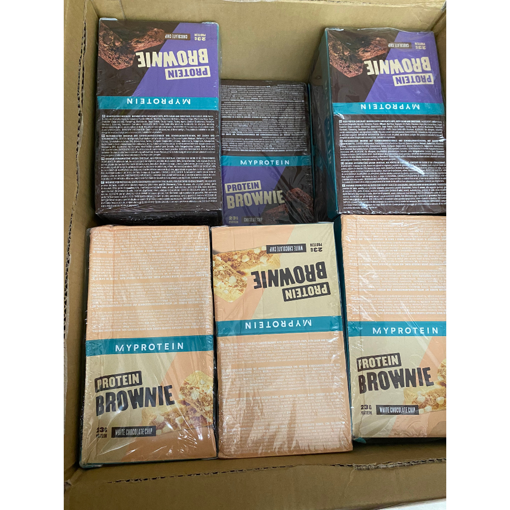 Thanh bánh protein bar năng lượng hộp 12 cái  PROTEIN BROWNIE hàm lương protein cao từ thương hiệu MYPROTEIN