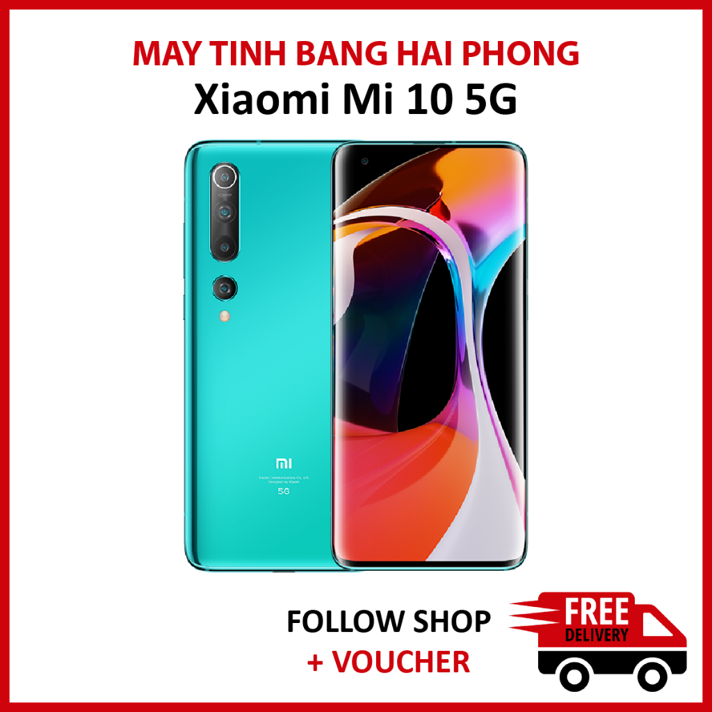 Điện thoại Xiaomi Mi 10 RAM 8/128GB chip Snapdragon 865 5G thiết kế mặt lưng kính cao cấp, hiệu năng mạnh mẽ