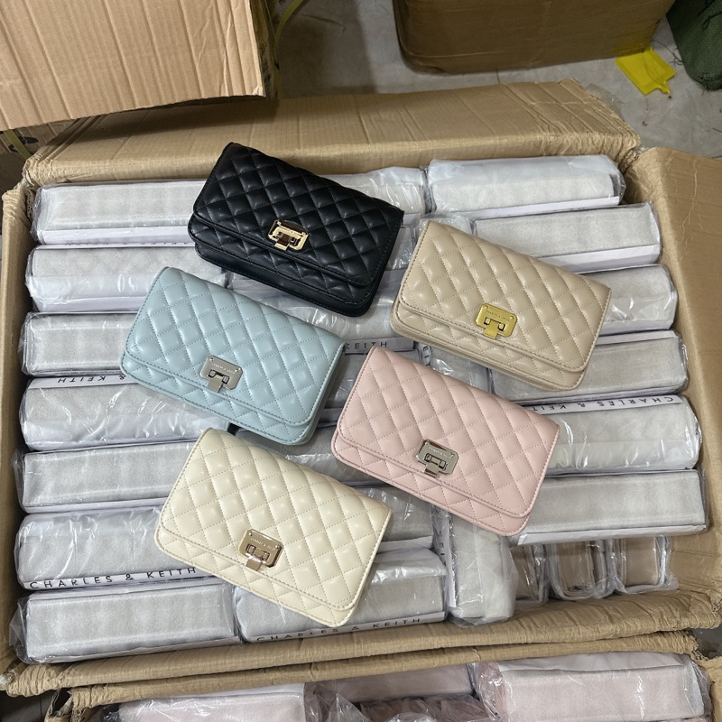 Túi CK trám khoá gập nhiều màu