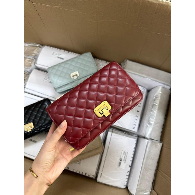 Túi CK trám khoá gập nhiều màu