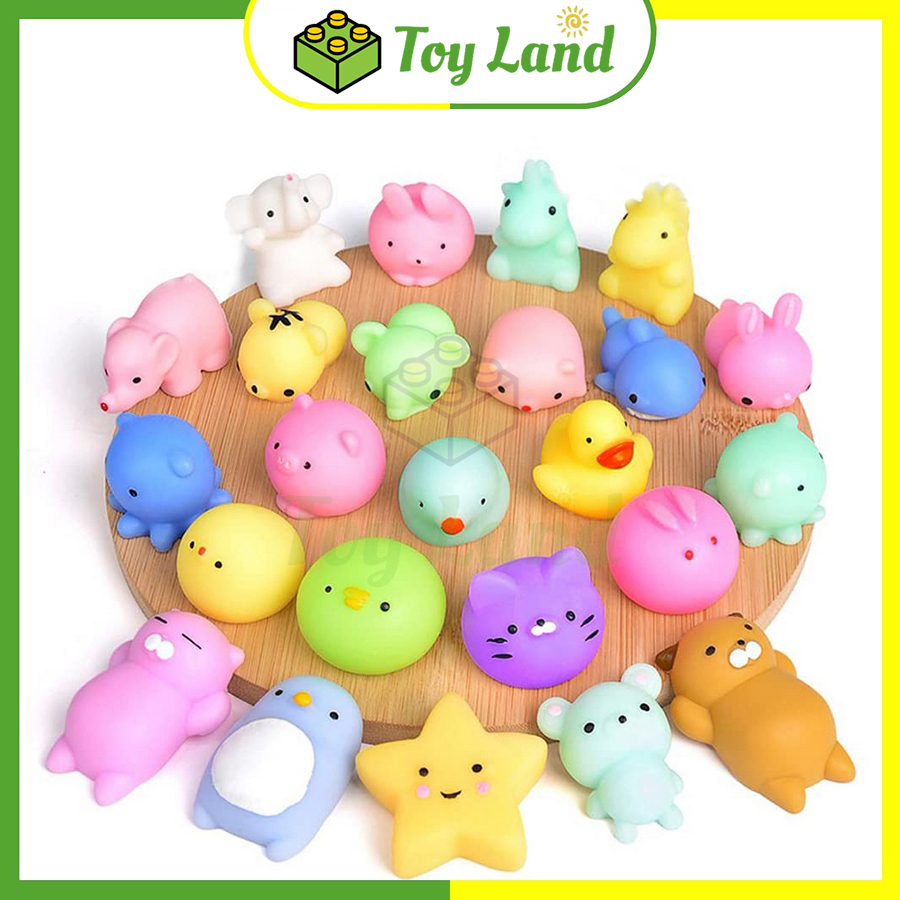 Squishy Mochi Xả Stress Đồ Chơi Trẻ Em Thú Mochi Hoạt Hình Cao Su Silicon Dẻo Bóp Vui Nhộn - Little Kobo