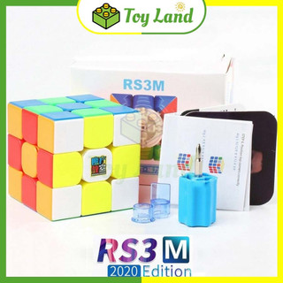  Rubik 3x3 RS3M 2020 Stickerless Có Nam Châm Rubic RS3 M MoYu MeiLong 3 Tầng Rubic 3x3x3 Đồ Chơi 