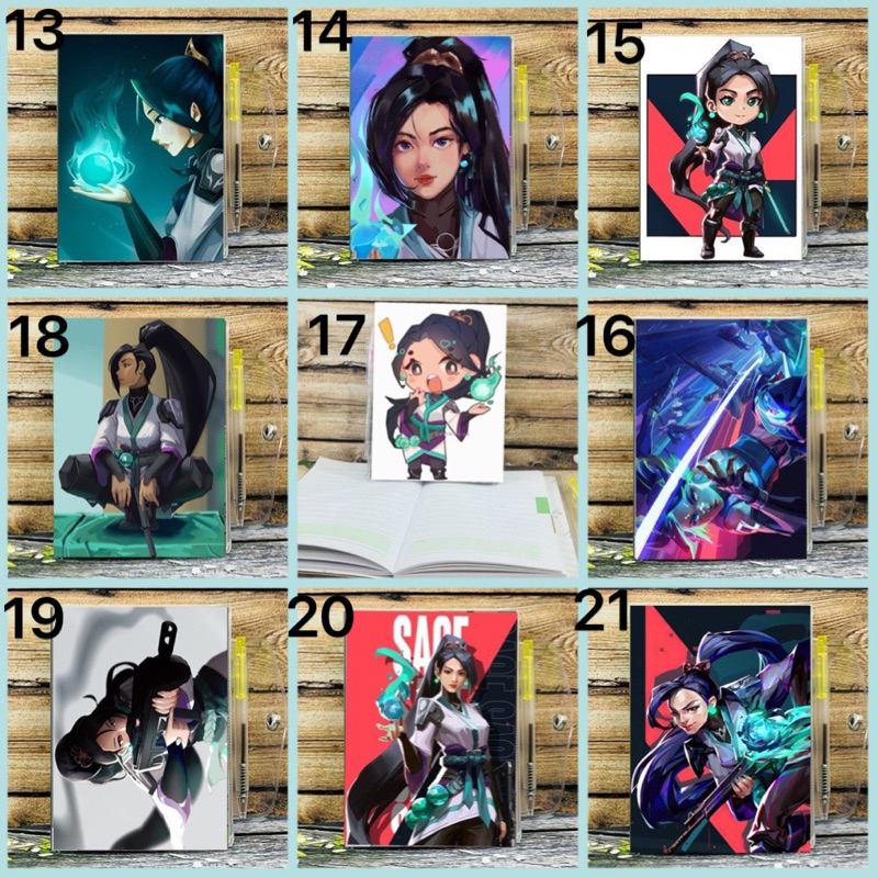 Sổ tay Sage Game Valorant a6 tặng kèm bút / sổ viết Sage valorant