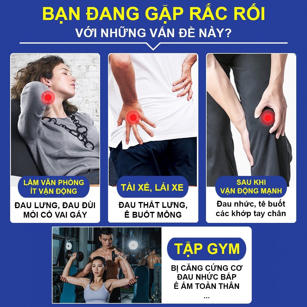 Máy Massage Cầm Tay Konka Súng Massage Cảm Ứng 8 Đầu 99 Cấp Lực Trị Đau Nhức Toàn Thân Chuyên Sâu