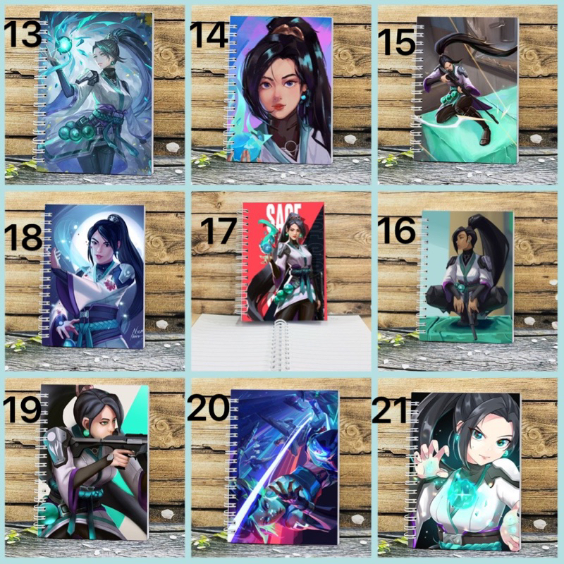 Sổ hình Sage Valorant 200 trang a6/ sổ viết Sage Game valorant
