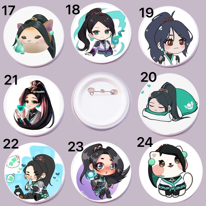 Huy hiệu Sage Game valorant 3 cái khác nhau/ huy hiệu hình Sage valorant