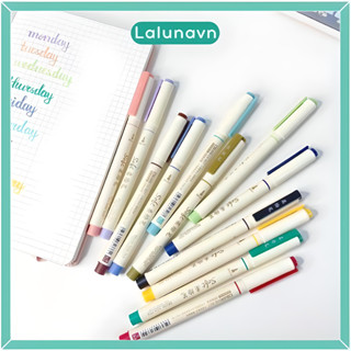 Bút brush Soft viết calligraphy màu pastel trang trí sổ Bullet Journal Lalunavn - A71