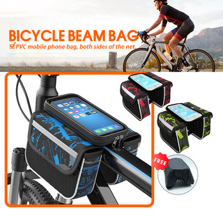 Túi xe đạp cao cấp,túi treo sườn xe đạp chống nước bọc Có Ngăn Đựng Điện Thoại Cảm Ứng Tiện Lợi Túi Treo Xe Đạp Thể Thao