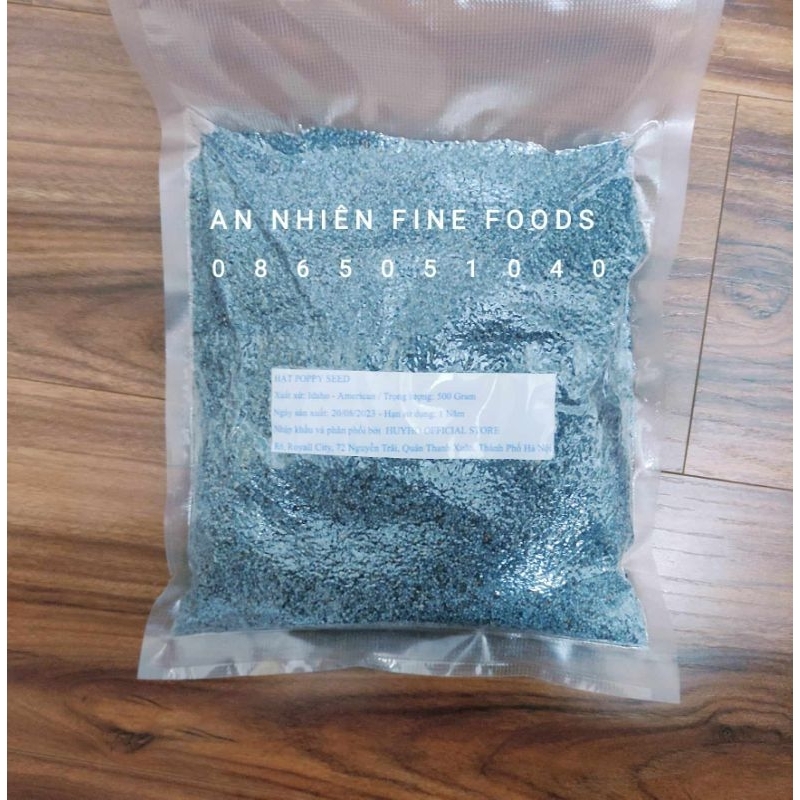 Hạt Poppy Seed HUYHO FOOD Túi 1KG