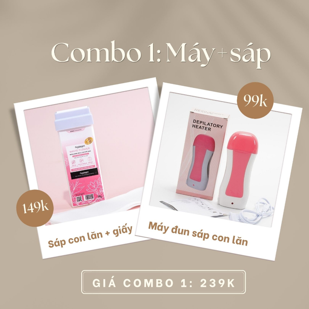Máy đun sáp wax con lăn cầm tay Nowax ROW01 20W