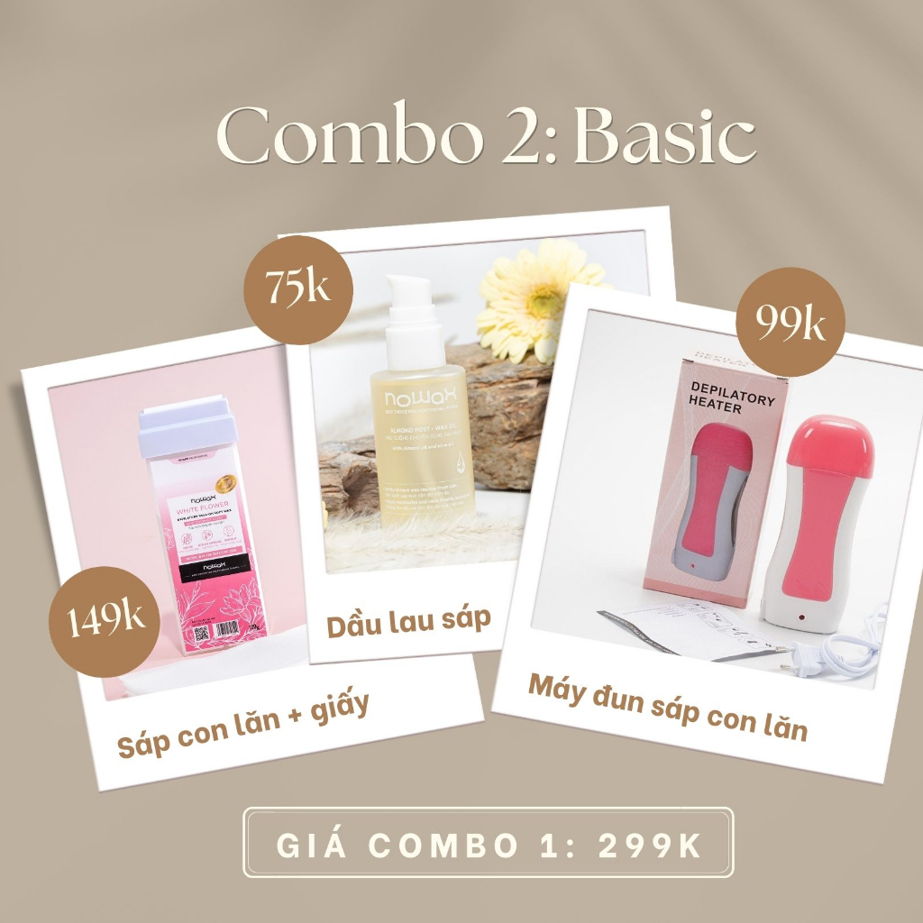 Máy đun sáp wax con lăn cầm tay Nowax ROW01 20W