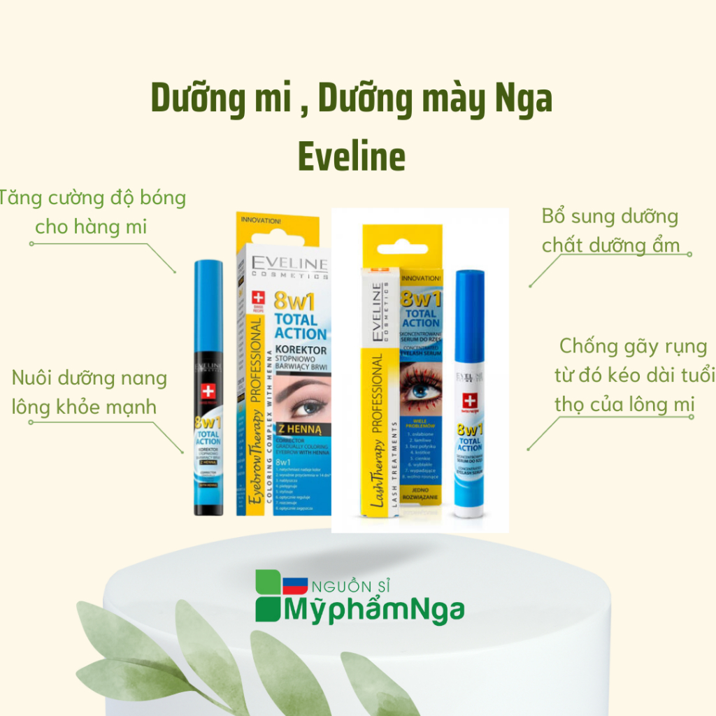 Dưỡng mi , Dưỡng mày Nga Eveline