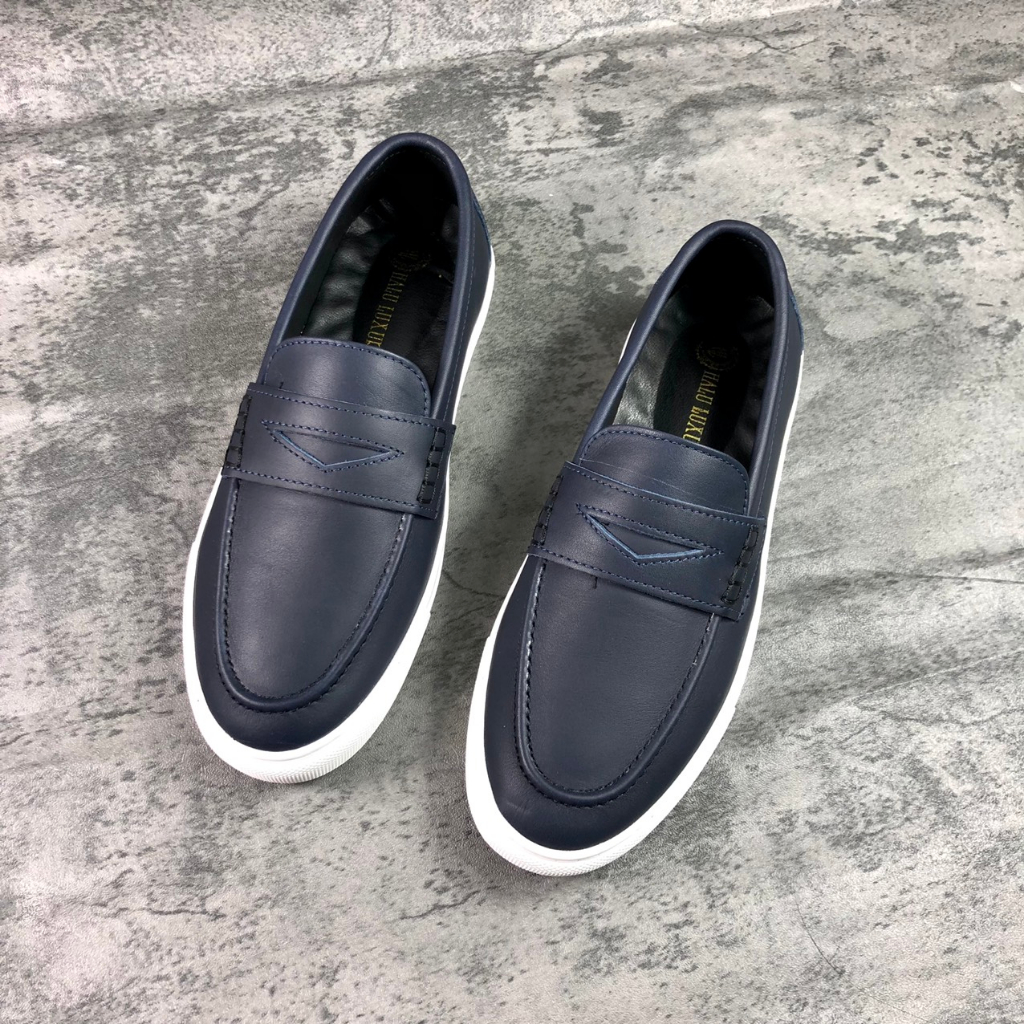 Giày lười nam Beman BGL, giày làm bằng da bò nappan nhập khẩu nguyên tấm, đế cao su tăng chiều cao, lót cao su non matxa