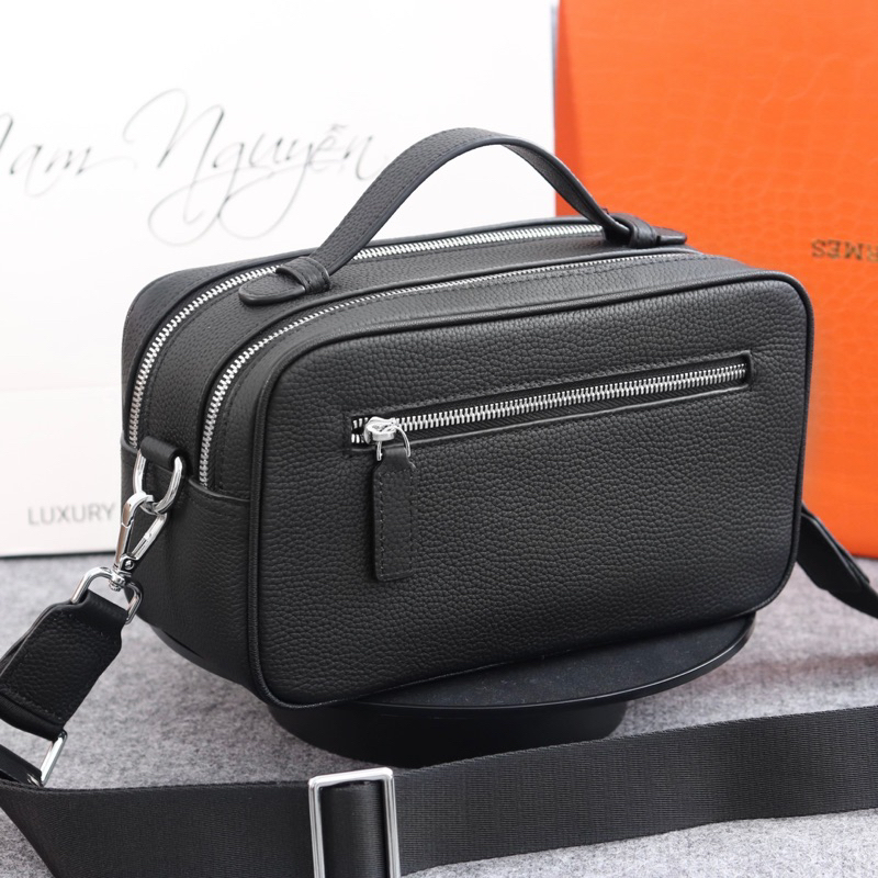 Ví Cầm Tay Khóa Số Nam HERMES da bò cao cấp VCT168