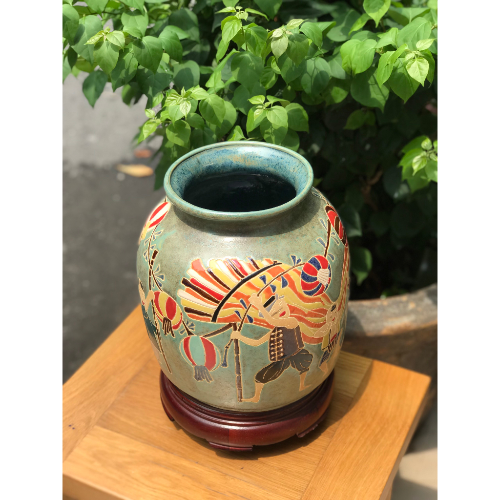 BÌNH HOA TRUNG THU GỐM SỨ THỦ CÔNG NAM BỘ DECOR TRANG TRÍ CẮM HOA HN