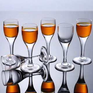 SET 6 Ly uống rượu whisky, bình rót chia rượu thủy tinh, ly rượu có chân cao chén shot cup
