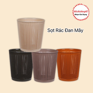 Sọt Rác Nhựa Đan Mây Hàng Việt Nhật - Sọt Rác Văn Phòng, Gia Đình Kiểu Dáng Hiện Đại, Sang Trọng