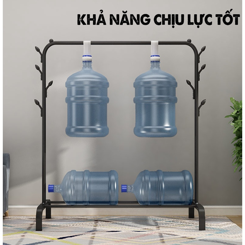 Kệ Treo Quần Áo, Giá Treo Quần Áo Đa Năng 2 Tầng Khung Kim Loại Chắc Chắn Thiết Kế Hiện Đại Cho Gia Đình, Sinh Viên