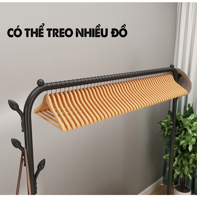 Kệ Treo Quần Áo, Giá Treo Quần Áo Đa Năng 2 Tầng Khung Kim Loại Chắc Chắn Thiết Kế Hiện Đại Cho Gia Đình, Sinh Viên