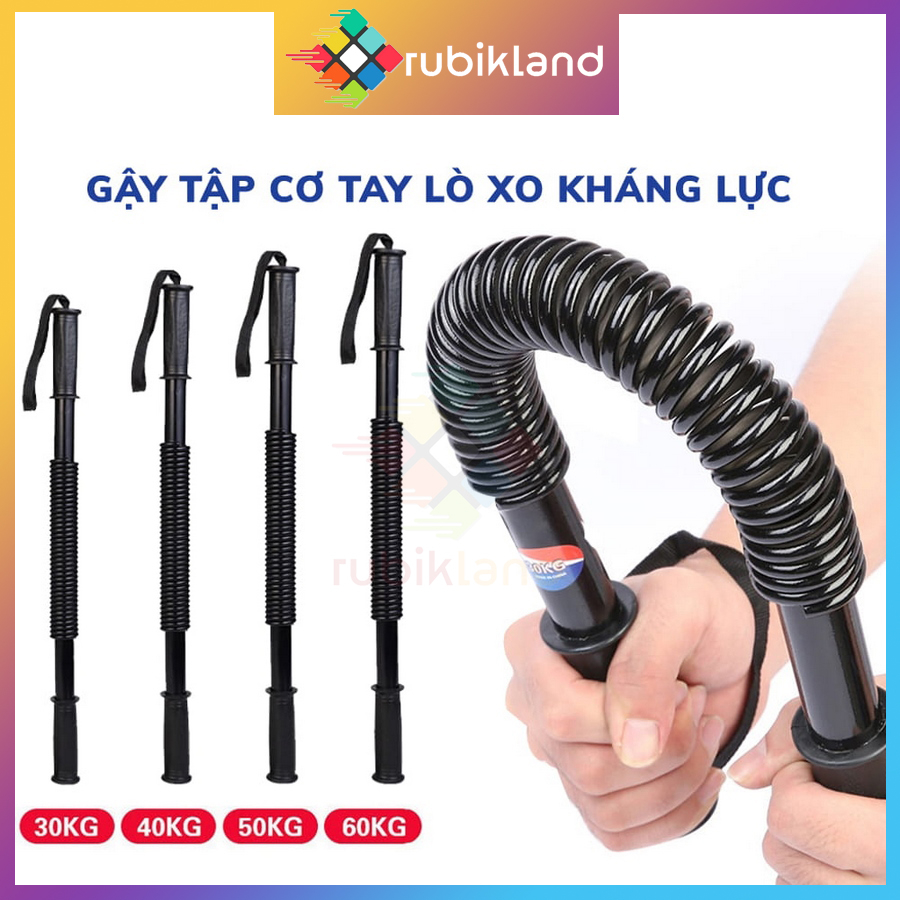 Thanh Gậy Bẻ Lò Xo Tập Cơ Tay Đồ Long Đao Thanh Đòn Bẻ Tay Vai Ngực 30kg 40kg 50kg Tập Gym Thể Dục Tại Nhà - Little Kobo