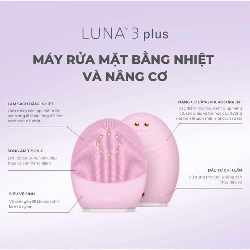 MÁY RỬA MẶT FO.REO LUNA 3 PLUS