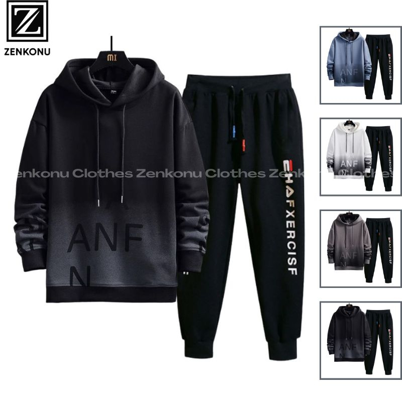 Bộ Đồ Áo Nỉ Nam Thu Đông Dài Tay Hoodie Loang Màu Quần Jogger Bo Gấu Thời Trang Zenkonu TOP 283 + QUAN 069