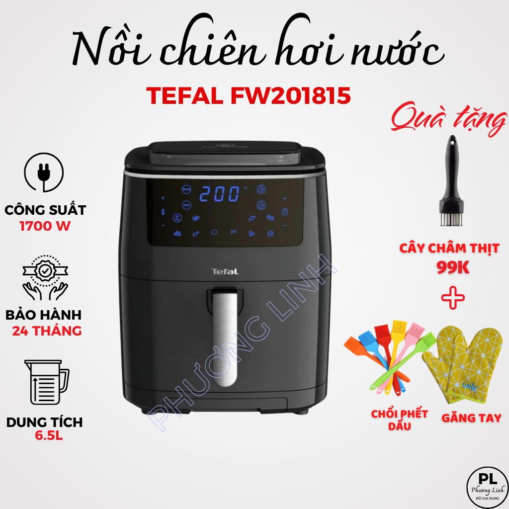 Nồi Chiên Hơi Nước TEFAL FW201815 Nồi Chiên 3In1 - Dung Tích 6.5L - Công Suất 1700W Hàng Chính Hãng Bảo Hành 24 Tháng