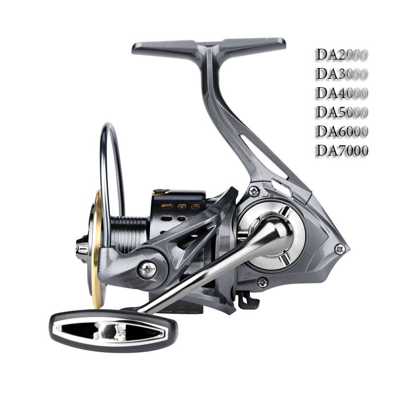 MÁY CÂU CÁ DEUKIO DA KIM LOẠI TAY NÚM CAO SU