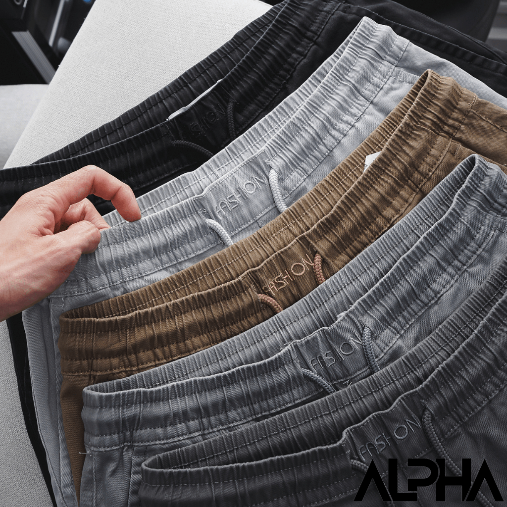 Quần short nam kaki thun cao cấp mẫu trơn dễ phối GEN ALPHA, quần short kaki dây rút GEN452
