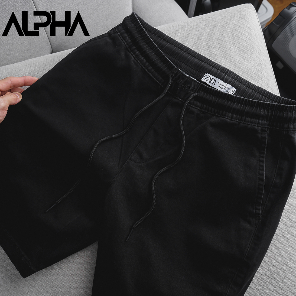 Quần short nam kaki thun cao cấp mẫu trơn dễ phối GEN ALPHA, quần short kaki dây rút GEN452