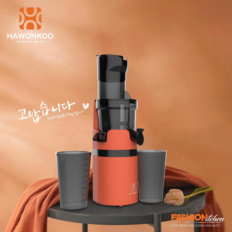 Máy ép chậm Hawonkoo SJH-002 200W 800ML - Hàng chính hãng - Bảo hành 12 tháng
