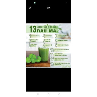 bột đậu xanh rau má