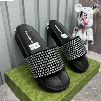 Dép quai ngang DG đính Full đá quai ngang, Dép nam thời trang phong cách giới trẻ Hot Nhất 2023