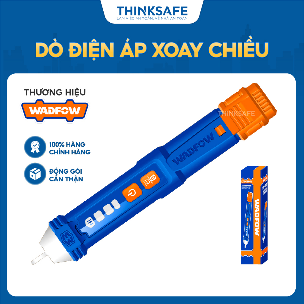 Đầu dò điện áp xoay chiều Wadfow WTP3501 AC 12V~1000V báo động âm thanh và ánh sáng bút thử điện Wadfow chính hãng
