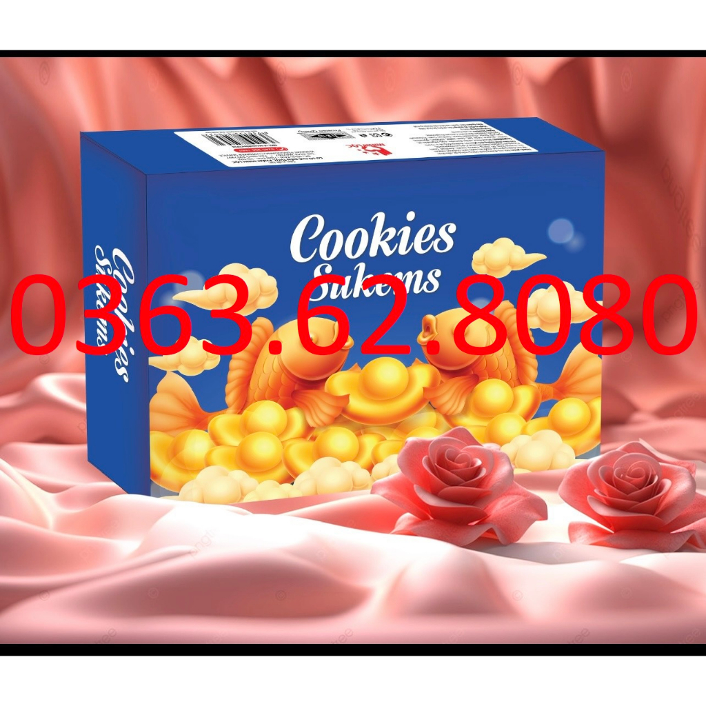 DATE MỚI-Bánh hộp giấy Cookies Sukem - Hàng tết 2024